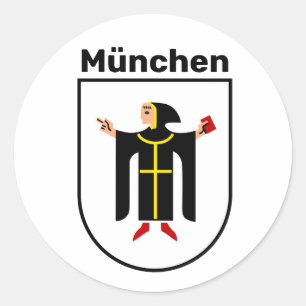 Wapenstaart van München Ronde Sticker