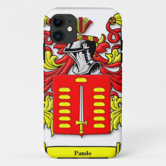 Wapenstaart van Pando Case-Mate iPhone Case (Achterkant)