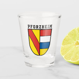 Wapenstaart van Pforzheim, Duitsland Shot Glas