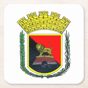 Wapenstaart van Ponce, Puerto Rico Vierkante Kartonnen Onderzetter