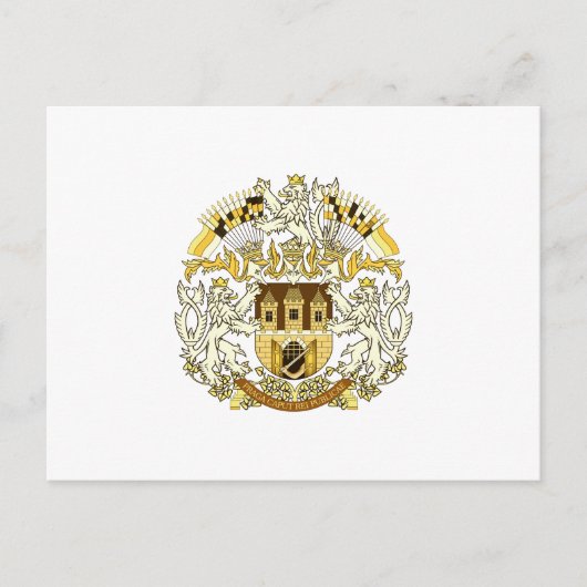 Wapenstaart van Praag Briefkaart (Voorkant)