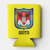 Wapenstaart van Quito, Ecuador Blikjeskoeler (Achterkant)