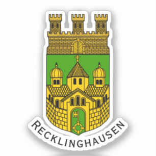 Wapenstaart van Recklinghausen, Duitsland Sticker