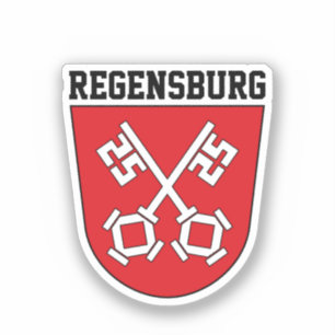 Wapenstaart van Regensburg, Duitsland Sticker