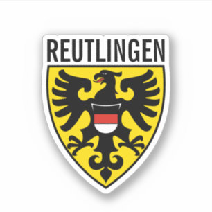 Wapenstaart van Reutlingen, Duitsland Sticker