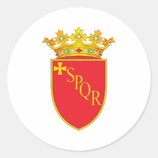 Wapenstaart van Rome Ronde Sticker