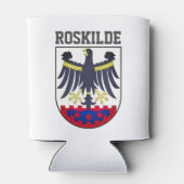 Wapenstaart van Roskilde, Denemarken-scheerglas Blikjeskoeler (Achterkant)