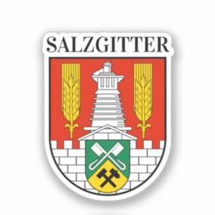 Wapenstaart van Salzgitter, Duitsland Sticker