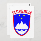 Wapenstaart van SLOVENIË Briefkaart (Voorkant / Achterkant)
