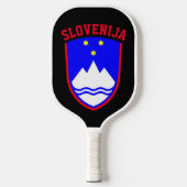 Wapenstaart van SLOVENIË Pickleball Paddle (Voorkant)