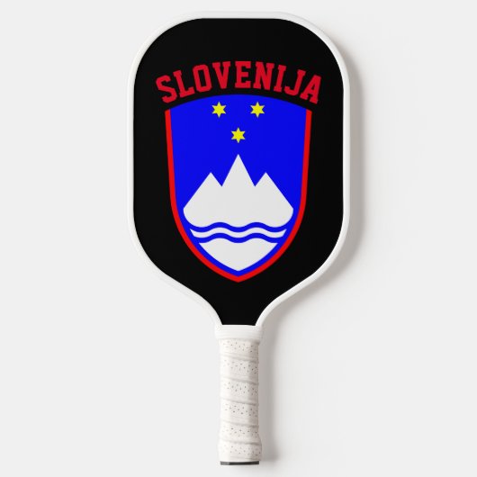 Wapenstaart van SLOVENIË Pickleball Paddle (Voorkant)