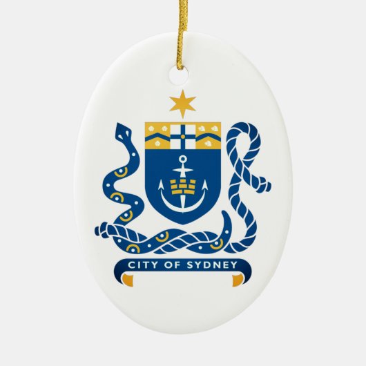 Wapenstaart van Sydney, Australië Keramisch Ornament (Voorkant)