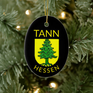 Wapenstaart van Tann, Hesse (Duitsland) Keramisch Ornament