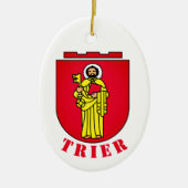 Wapenstaart van Trier, Duitsland Keramisch Ornament (Voorkant)