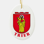 Wapenstaart van Trier, Duitsland Keramisch Ornament (Achterkant)