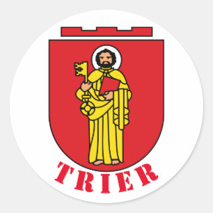 Wapenstaart van Trier, Duitsland Ronde Sticker