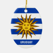Wapenstaart van Uruguay Keramisch Ornament (Voorkant)