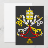 Wapenstaart van Vaticaanstad Feestdagenkaart (Voorkant / Achterkant)