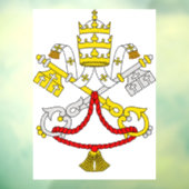 Wapenstaart van Vaticaanstad Raamsticker (Vel 3)