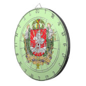 Wapenstaart van Vilnius, Litouwen Dart Board Dartbord (Voorkant Rechts)