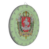 Wapenstaart van Vilnius, Litouwen Dart Board Dartbord (Voorkant Links)