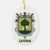 Wapenstaart van Zapopan - Mexico Keramisch Ornament (Achterkant)