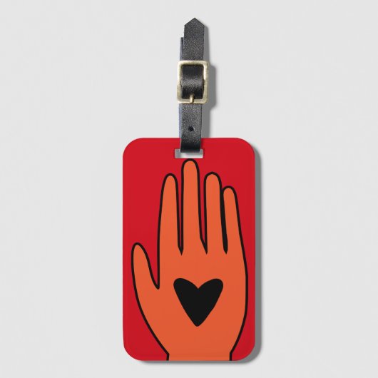 Wapenstilstand nu hand Palestina grafisch ontwerp Bagagelabel (Voorkant (verticaal))