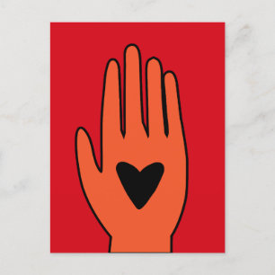 Wapenstilstand nu hand Palestina grafisch ontwerp Briefkaart