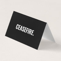 Wapenstilstand zwart wit minimalistische anti-oorl