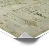 Wapenstudies, Leonardo da Vinci Poster (Hoek)
