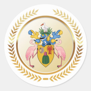 Wapenturks- en Caicoschildpadden Ronde Sticker