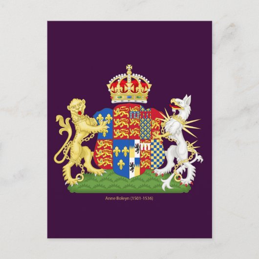 Wapenvangers Anne Boleyn Briefkaart (Voorkant)
