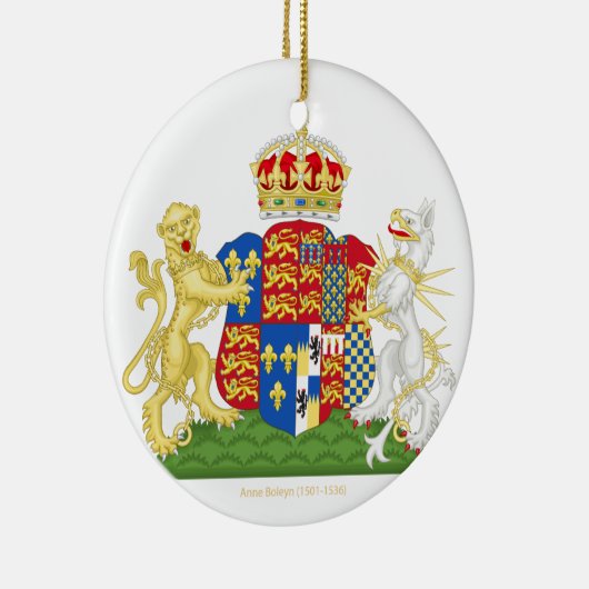 Wapenvangers Anne Boleyn Keramisch Ornament (Rechts)