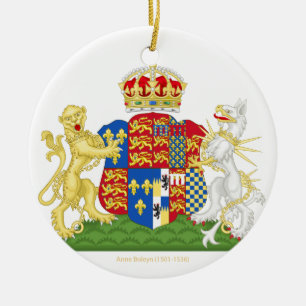 Wapenvangers Anne Boleyn Keramisch Ornament