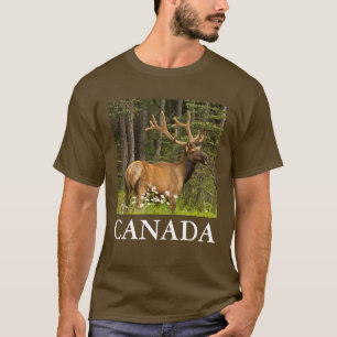 Wapitihengst in fluweel, Canada T-shirt