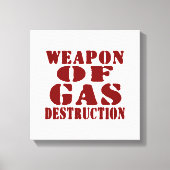 Wapon van de gasvernietiging canvas afdruk (Voorkant)
