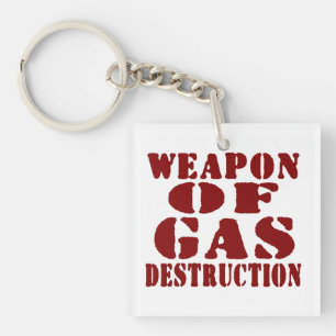 Wapon van de gasvernietiging sleutelhanger