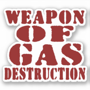 Wapon van de gasvernietiging sticker