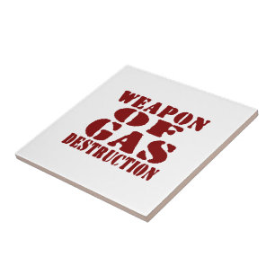 Wapon van de gasvernietiging tegeltje