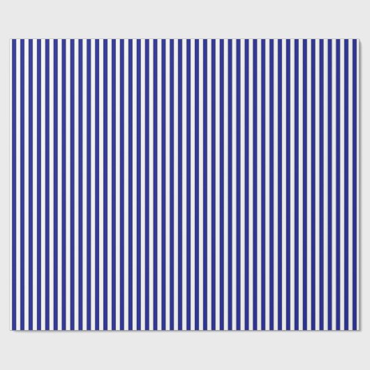 Wappapier met witte en blauwe streping cadeaupapier (Vlak)