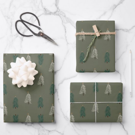 Wappapier voor whimsical-bosbouw inpakpapier vel (Voorkant)