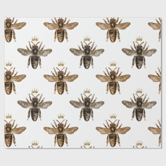 Wappapier voor witte en goudkoninginnen cadeaupapier (Vlak)