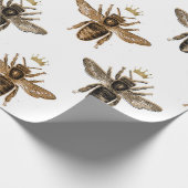 Wappapier voor witte en goudkoninginnen cadeaupapier (Hoek)