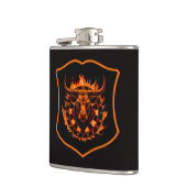 Wappen Dartboard Stier Darts Dartkunst Heupfles (Links)