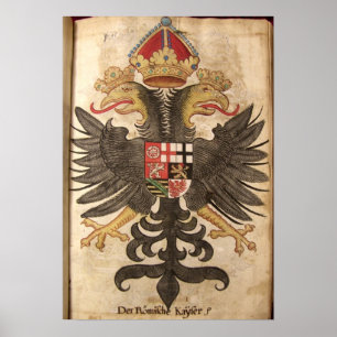 Wappen der Römische Kaiser aus dem Mittelchange Poster