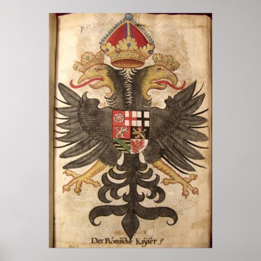 Wappen der Römische Kaiser aus dem Mittelchange Poster (Voorkant)