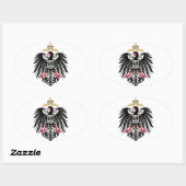 Wappen Deutsches Reich 1889 Reichsadler Ovale Sticker (Vel)