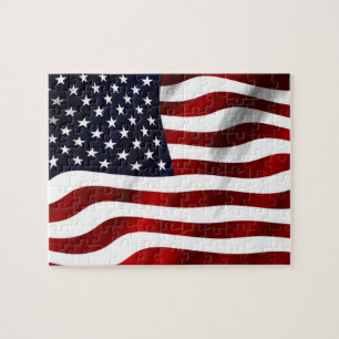 Wapperende Amerikaanse vlag Legpuzzel