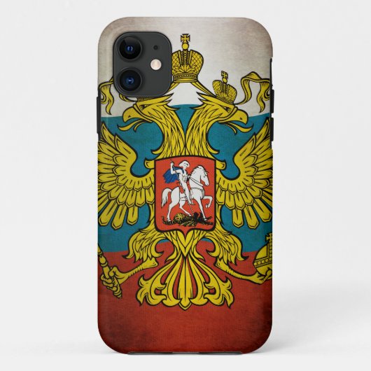 Wapperende vlag van Rusland Case-Mate iPhone Case (Achterkant)