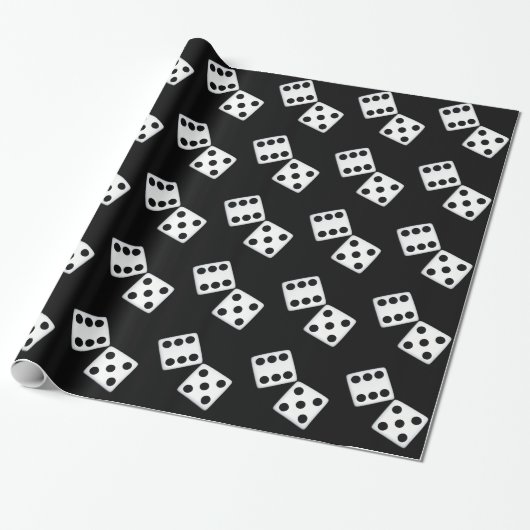 Wapsteenpapier voor witte dots cadeaupapier (Uitgerold)